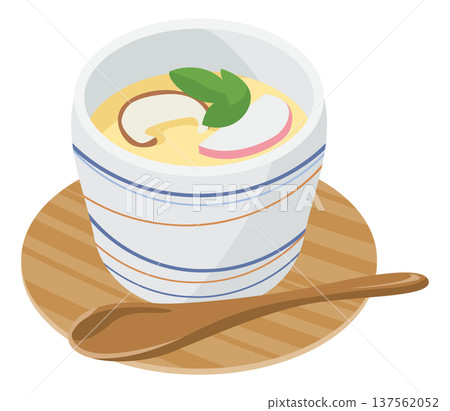 Simple chawanmushi image illustration Simple chawanmushi image illustration 137562052