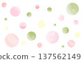 Polka dot spring pastel color background illustration 137562149