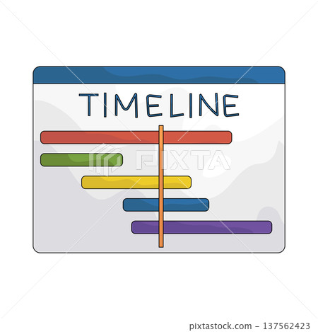 Illustration of timeline Illustration of timeline 137562423