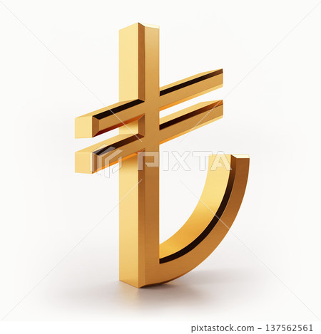 lira, 3d, gold 137562561