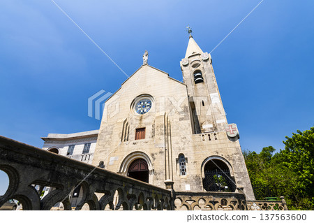 The Chapel of Our Lady of Penha in Macau, the first chapel was founded in 1622 by Portuguese sailors, and the structure was rebuilt in 1837 and 1935. The Chapel of Our Lady of Penha in Macau, the first chapel was founded in 1622 by Portuguese sailors, and the structure was rebuilt in 1837 and 1935. 137563600