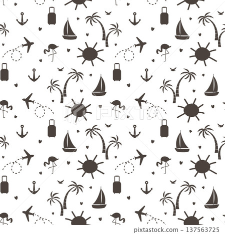 travel monochrome pattern travel monochrome pattern 137563725