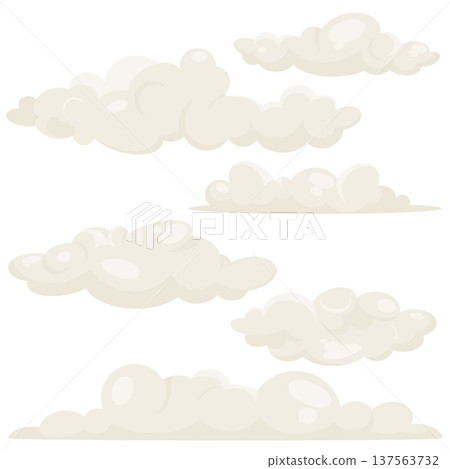 sey of cumulus clouds 137563732