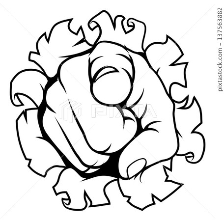 Want You Pointing Finger Cartoon Hand Icon Want You Pointing Finger Cartoon Hand Icon 137563882
