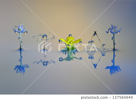 Water droplet photograph creation photograph 137564949