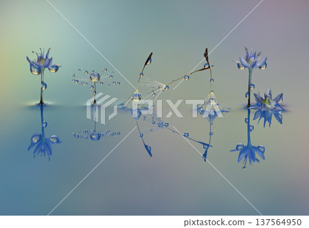 Water droplet photograph creation photograph 137564950