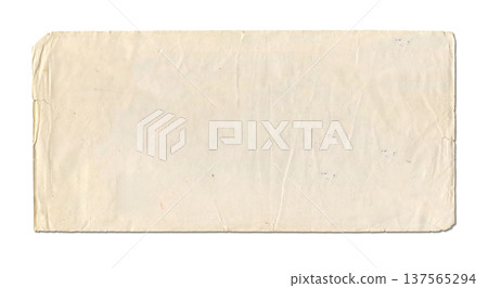 Vintage paper sheet isolated on white Vintage paper sheet isolated on white 137565294