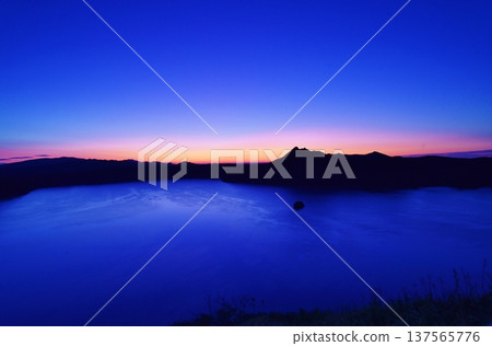 Lake Mashu at dawn Lake Mashu at dawn 137565776