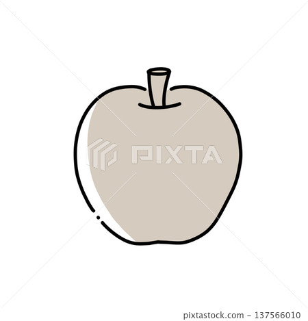 Illustration of a simple apple 137566010