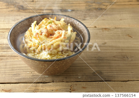 熱蝦仁蔬菜天婦羅烏龍麵 137566154