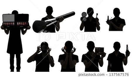 Black Solid Agents Waiting Lobby Silhouettes Set of Six Black Solid Agents Waiting Lobby Silhouettes Set of Six 137567576
