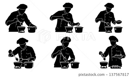 Black Solid Bakers Dipping Treats Set of Six on White Background Black Solid Bakers Dipping Treats Set of Six on White Background 137567817