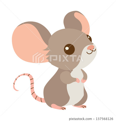 kawaii little rat flat style kawaii little rat flat style 137568126