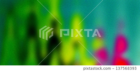 Grainy Multicolor Neon Abstract Gradient Background 137568393