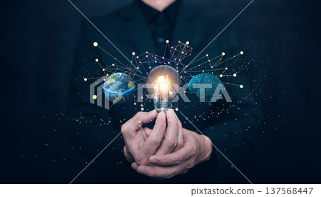 Global Artificial Intelligence Innovation and Knowledge Network Concept Global Artificial Intelligence Innovation and Knowledge Network Concept 137568447
