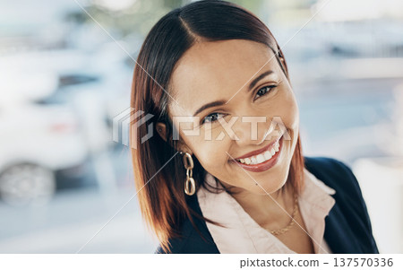 Portrait, office and business woman with smile for about us, career opportunity and job in workplace. Professional lawyer, happy and face of worker with confidence, ambition and success mindset Portrait, office and business woman with smile for about us, career opportunity and job in workplace. Professional lawyer, happy and face of worker with confidence, ambition and success mindset 137570336