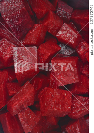Dark Beetroot Cubes 137570742