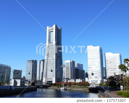 沿運河排列的高層建築 137571007