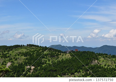Mount Misen seen from Mount Hakkyo, one of Japan's 100 famous mountains, Nara Prefecture Mount Misen seen from Mount Hakkyo, one of Japan's 100 famous mountains, Nara Prefecture 137572750