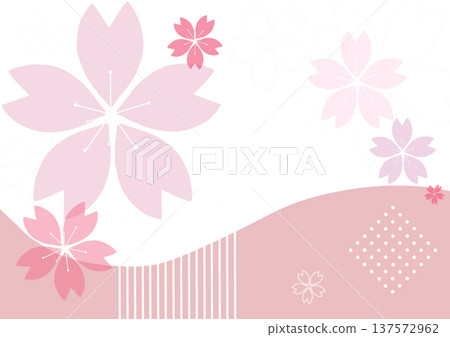 Simple cherry blossom illustration Simple cherry blossom illustration 137572962