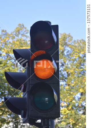 Traffic Light Amber Signal 137573131