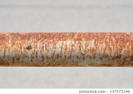 Rusty Metal Pipe Close Up Rusty Metal Pipe Close Up 137573146