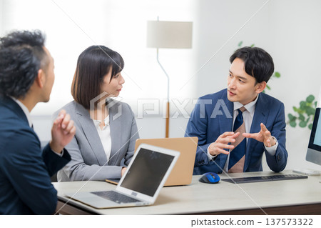 Business people having a meeting 137573322