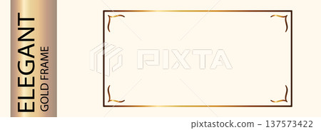 Frame label cover and gold golden border with antique ornament vintage. Premium boarder rococo and square elegant invitation with vector line rectangle. Box frame deco and design gold art Frame label cover and gold golden border with antique ornament vintage. Premium boarder rococo and square elegant invitation with vector line rectangle. Box frame deco and design gold art 137573422
