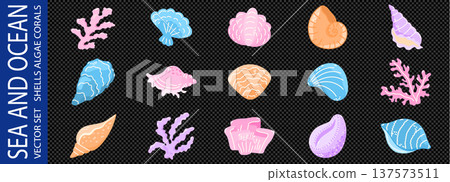 Fish kawaii swordfish and cute children underwater with aquarium reef sea. Clipart eel hook and puffer squid vector with animal fauna illustration. Ocean fish chest and childlike cute starfish 137573511