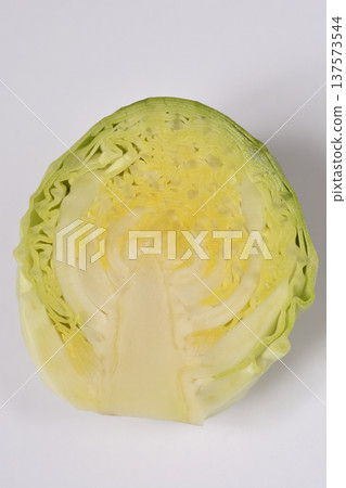 Half of Fresh Raw Brussels Sprout 137573544