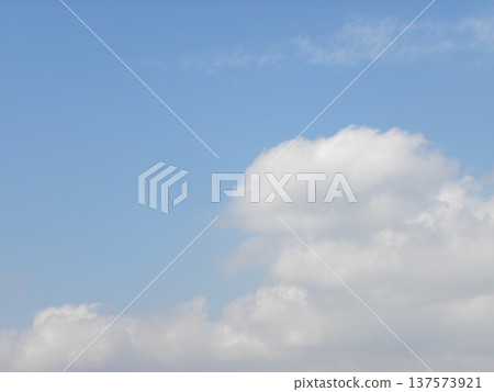 二月的圭川濱，藍天白雲。 137573921