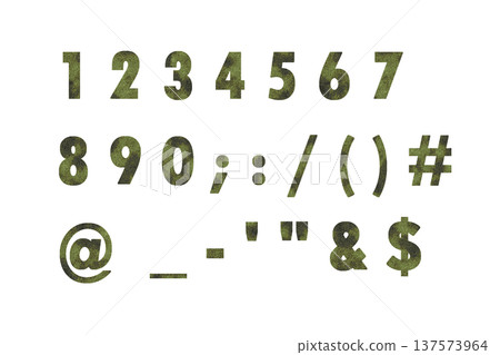 Letter 5 number green rust texture Letter 5 number green rust texture 137573964
