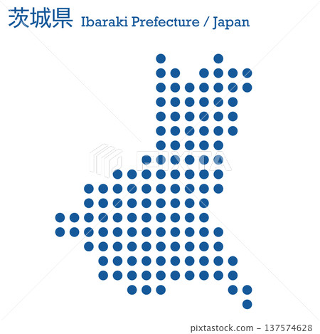 日本向量插圖地圖:茨城縣地圖 日本向量插圖地圖:茨城縣地圖 137574628