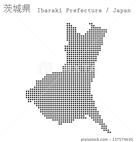 日本向量插圖地圖:茨城縣地圖 日本向量插圖地圖:茨城縣地圖 137574630