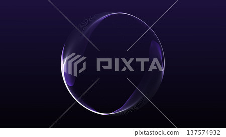 Abstract purple digital energy sphere with glowing particle structure on dark background. Futuristic plasma orb with soft luminous motion and sci fi atmosphere. Abstract purple digital energy sphere with glowing particle structure on dark background. Futuristic plasma orb with soft luminous motion and sci fi atmosphere. 137574932