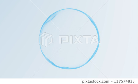 Dark blue particle sphere with futuristic globe look on deep background. Abstract digital orb with subtle glow, smooth gradients and elegant sci fi visual style. 137574933
