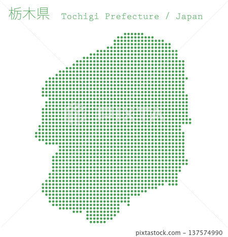 日本向量插圖地圖:栃木縣地圖 日本向量插圖地圖:栃木縣地圖 137574990