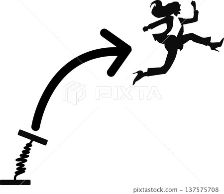 Illustration of a businesswoman thinking about improving her skills Illustration of a businesswoman thinking about improving her skills 137575708