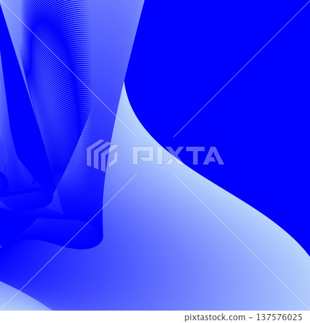Abstract blue minimalist background with soft gradients and flowing curves 137576025