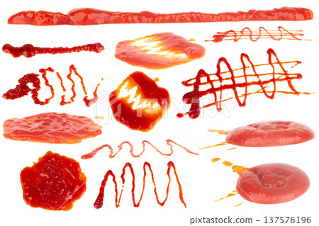 tomato ketchup isolated on white background tomato ketchup isolated on white background 137576196