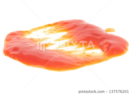 tomato ketchup isolated on white background 137576201
