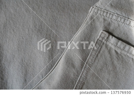 Gray Denim Jeans Pocket Fabric Texture Close Up Gray Denim Jeans Pocket Fabric Texture Close Up 137576930