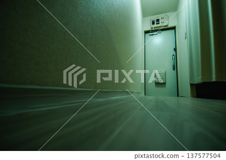 昏暗走廊裡的緊急出口 昏暗走廊裡的緊急出口 137577504