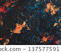 Blue, orange, red and black noise texture. 137577591