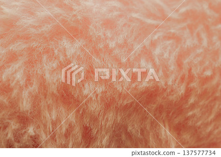 Soft pink plush fabric background with long fuzzy fibers, macro shot of delicate textile surface for romantic design or beauty backdrop Soft pink plush fabric background with long fuzzy fibers, macro shot of delicate textile surface for romantic design or beauty backdrop 137577734