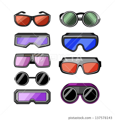Collection of various protective eyewear glasses set Collection of various protective eyewear glasses set 137578143