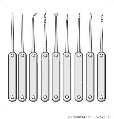 Lock picking tools set unlocking illegal access Lock picking tools set unlocking illegal access 137578252