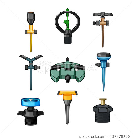 Garden sprinkler irrigation system tools collection Garden sprinkler irrigation system tools collection 137578290