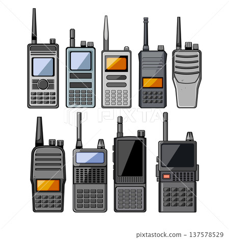 Different walkie talkies for radio communication and security Different walkie talkies for radio communication and security 137578529