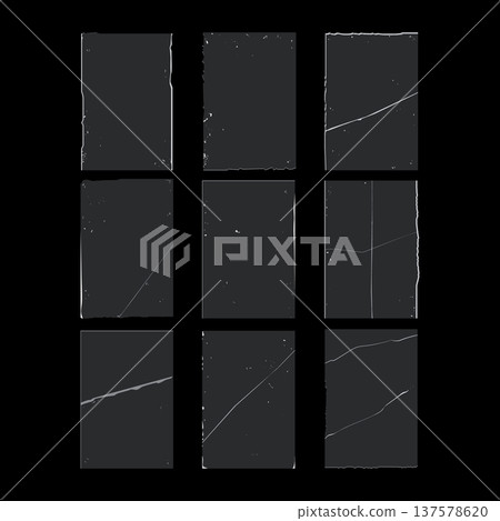 Distressed paper texture grates design element 137578620